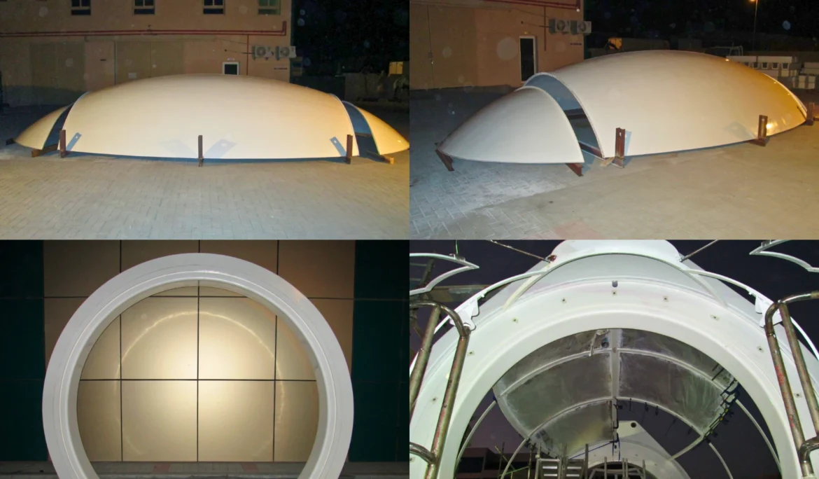 Fiberglass structural mockup components fabricated for the Ain Dubai project.