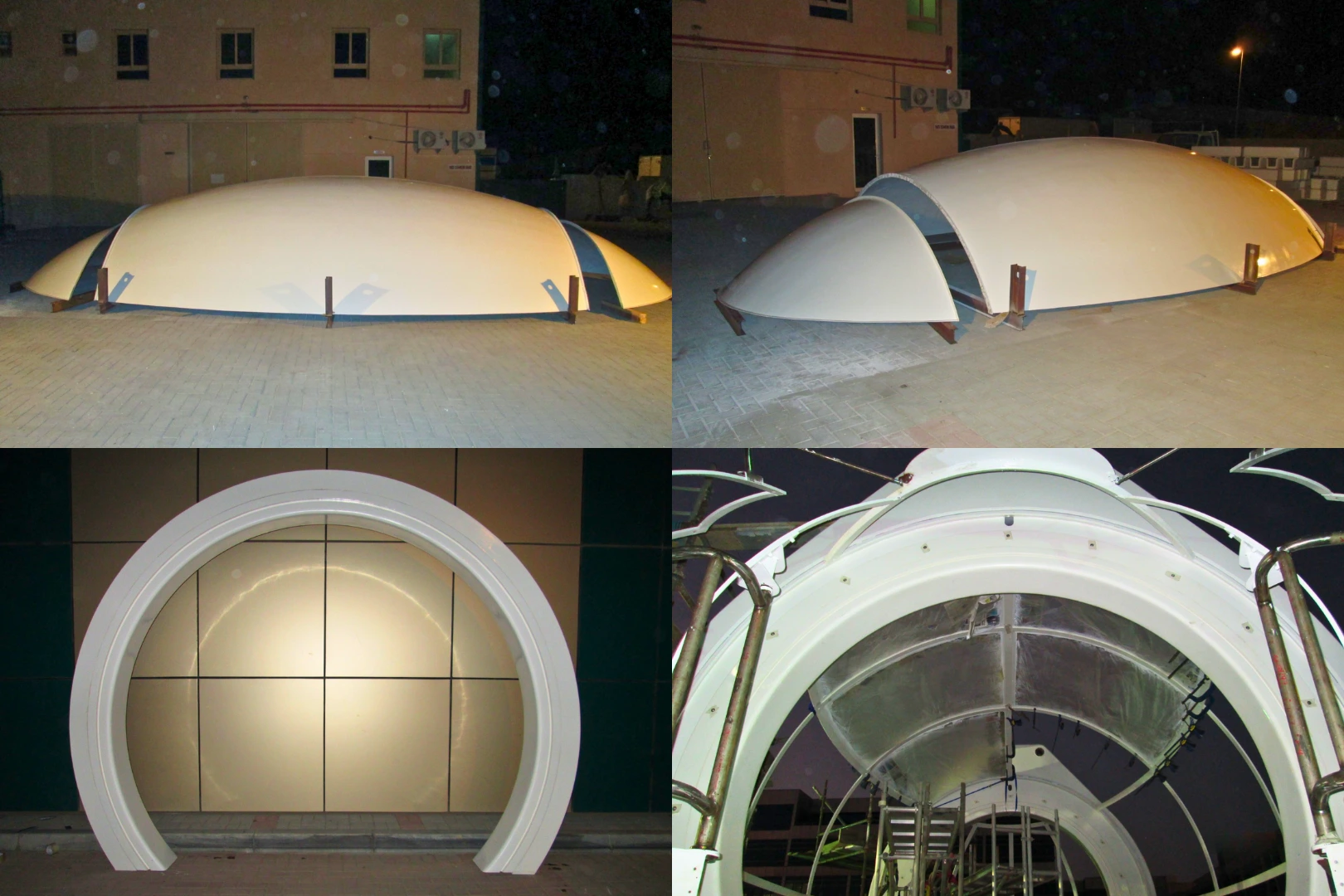Fiberglass structural mockup components fabricated for the Ain Dubai project.