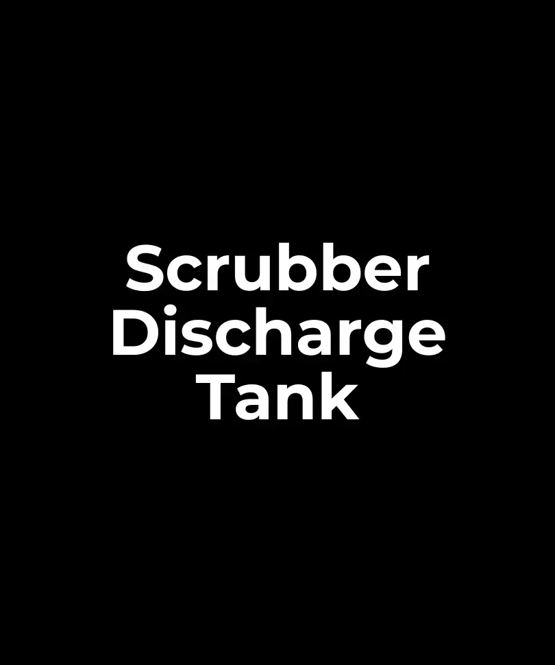 Scrubber Discharge Tank