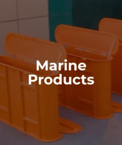 Fiberglass site barrier containers with hinged lids in orange color