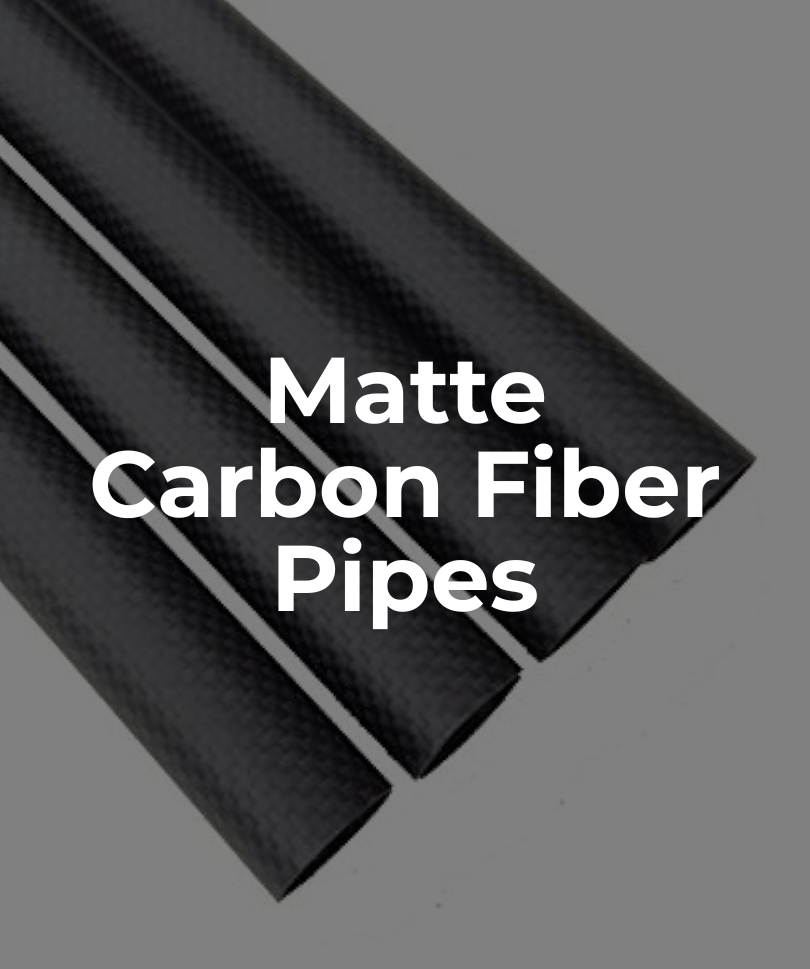 Matte Carbon Fiber Pipes