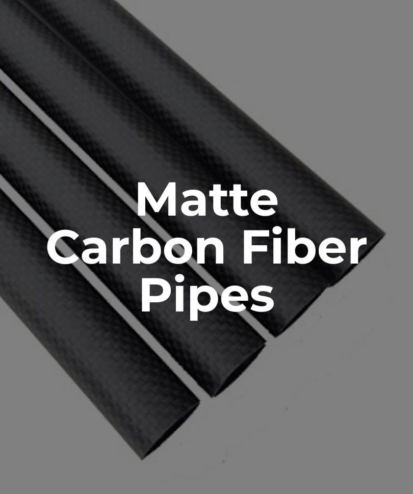 Matte Carbon Fiber Pipes