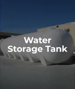 grp water tank with ribbed structure for strength